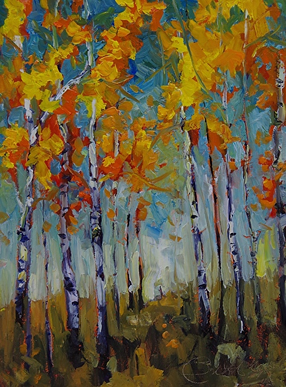 Sonja Caywood - Work Zoom: Aspens From the Irma