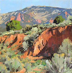 Brad Holt - Work Zoom: Near Shurtz Canyon, 2014, oil, 12x12, Collection ...